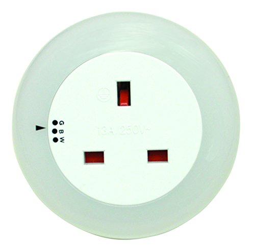 Eagle Automatic Plug in Multi Colour Plug Through LED Night Light with Dusk Till Dawn Daylight Sensor for Nursery, Halls, Stairs, Landings, Bedrooms [Energy Class A+]