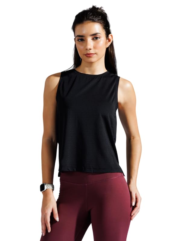 Image of Women's Tank Top | Sleeveless| Gym, Yoga, Running, Pilates | Dri-Fit, Breathable, Compression Poly Lycra Activewear