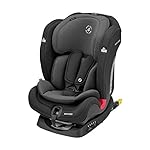 Maxi-Cosi Titan Plus, Mitwachsender Kindersitz mit ISOFIX, ClimaFlow Funktion und Liegeposition, Gruppe 1/2/3 Autositz (9-36 kg) Nutzbar ab ca. 9 Monate bis 12 Jahre, (schwarz)