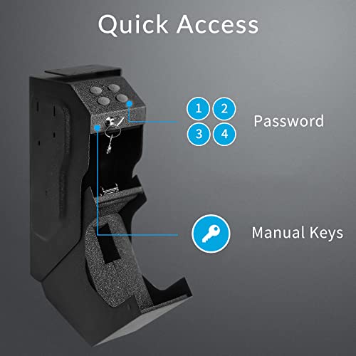 VERPROOF Gun Safe Quick Access Handgun Firearm Safes for Pistols Drop