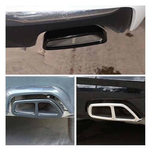 Silenciador de escape plateado para BMW Serie 5 G30 G31 G38 de 2018 a 2022 3