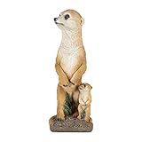 erdmännchen figuren holz DEKO TIERE AUS KUNSTHARZ: Erweitern Sie Ihre Gartenfiguren Erdmännchen Sammlung um die passende Erdmännchen Figur aus dem Bau oder das Erdmännchen Paar von 1PLUS.
