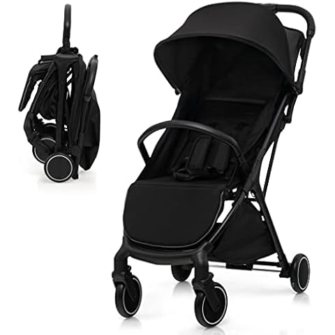 COSTWAY Portable Baby Stroller with Canopy Cover