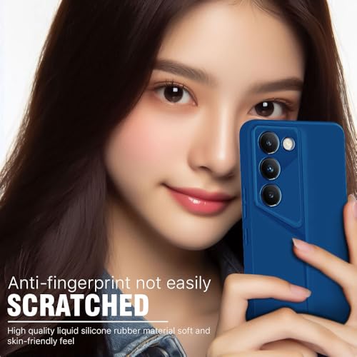 Image of WOW IMAGINE Slim Back Cover for Vivo Y200e 5G | Vivo T3 5G | Blade Series Ultra Thin Case with Lightweight Design | Camera Protection | Soft Matte Silicone Flexible Mobile Case - Blue