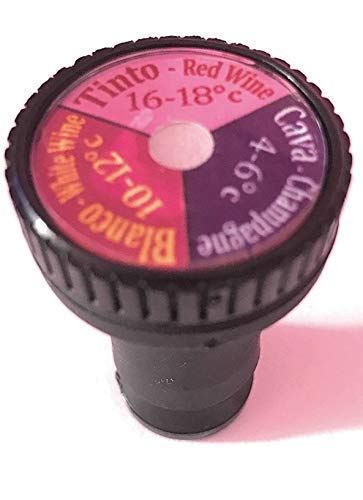 T@press Tapon hermetico con termometro termocromico Ideal Cava, Vino, Cervezas