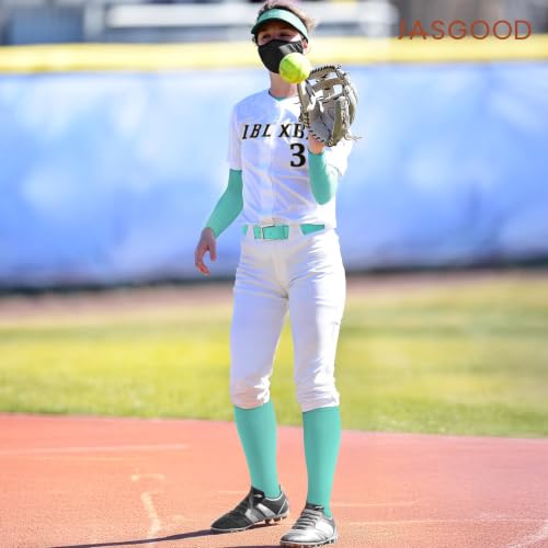 Image of Baseball Socks and Belt for Youth Adult Softball Socks Combo Elastic Waist Belt for Men Kids Boys Girls Women JASGOOD