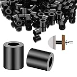 Kunststoff-Abstandshalter, M6-Rund-Abstandshalter, 300 Nylon-Abstandshalter, Abs-Gummi-Abstandshalter, 12 X 5 Mm, Schwarz, Ohne Gewinde, Passend Für M6-Schrauben