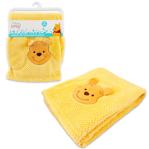 Disney Winnie The Pooh Baby Gift Set - 6 Pc Newborn Essentials Bundle with Blanket, Rattle, Bottle, Teether, Scrapbook Stickers, More | Baby Shower Gifts for Girls, Boys - Image 3