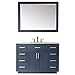 Altair Design Ivy 48" Marble Countertop Single Vanity w/Mirror Royal Blue