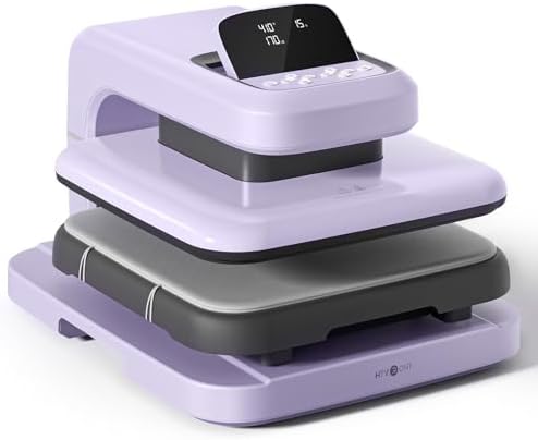HTVRONT Auto Heat Press 2 - Heat Press Machine for T Shirts with Adjustable Pressure & Higher Heating Height, Heats Up Fast & Evenly Heat Press 15x15 for HTV, Sublimation, Heat Transfer Projects