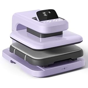 HTVRONT Auto Heat Press 2 – Heat Press Machine for T Shirts with Adjustable Pressure & Higher Heating Height, Heats Up Fast & Evenly Heat Press 15×15 for HTV, Sublimation, Heat Transfer Projects