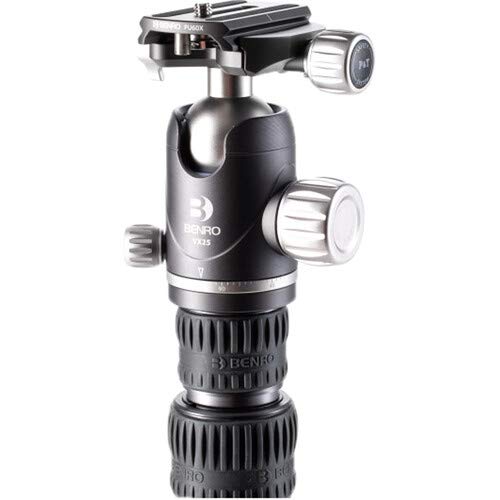 Benro Tripé de fibra de carbono Bat Series 24C e cabeça de 4 seções VX25