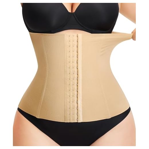 Nebility Schwangerschafts-Bauchband nach der Geburt, Taillentrainer, Bauchwickel, C-Abschnitt, postnataler Gürtel - Beige - Klein