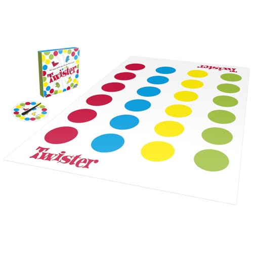Hasbro Twister Party Classic Board Game for 2 or More Players,Indoor and Outdoor Game for Kids 6 and...