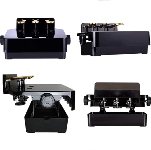 Piano Pedal Extender, Auxiliary Piano Pedal Extension Stool, Height Adjustable, Suitable for Upright Pianos and Digital Pianos (Brown)