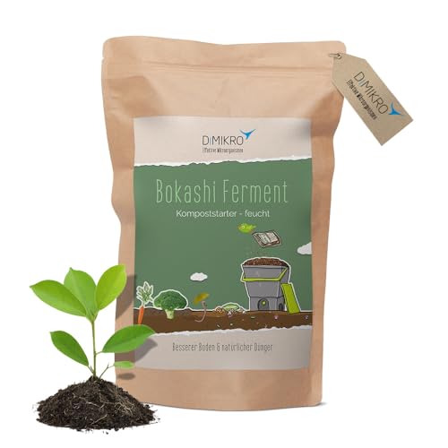DIMIKRO Bokashi Ferment - Bio Qualität 1 Kg Fermentationshilfe für Bokashi Eimer und Kompost - Eliminiert Gerüche, Schimmel & Fäulnis - 100{f02e4b3f7519a8569108496204e563342980bdc2df87f21395320310699cf5bd} Vegan & natürlich mit Effektiven Mikroorganismen DIMIKRO Bokashi Ferment - Bio Qualität 1 Kg Fermentationshilfe für Bokashi Eimer und Kompost - Eliminiert Gerüche, Schimmel & Fäulnis - 100{f02e4b3f7519a8569108496204e563342980bdc2df87f21395320310699cf5bd} Vegan & natürlich mit Effektiven Mikroorganismen