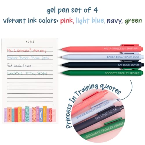 Set de 4 bolígrafos gel temáticos Princesa Pippi Post miniatura 2