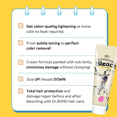 Super Rich Cream Hair Bleach eZn 25oz Korean miniatura 6