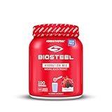 BioSteel Hydration Mix, Great Tasting Hydration with Zero Sugar, and No Artificial Flavours or Preservatives, Mixed Berry Flavour, 100 Servings per Tub