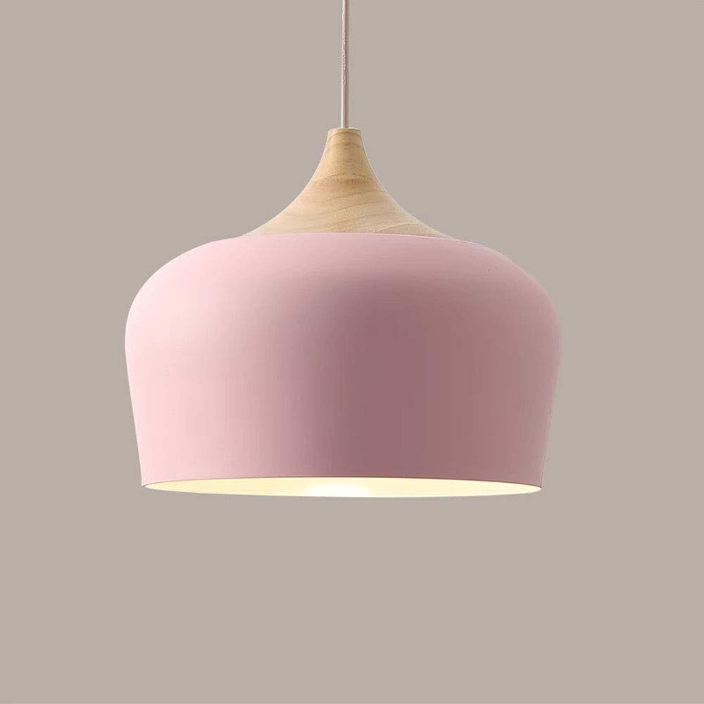 Barre réglable pour ce lustre suspendu en métal et bois avec douille E27