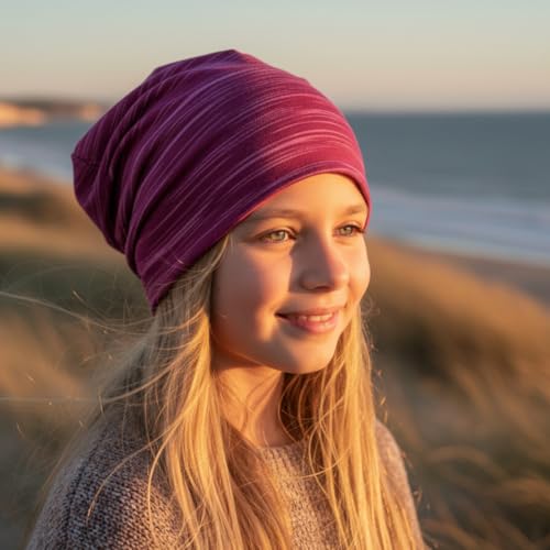 Gorro para niñas y niños reversible de materiales ecológicos en talla Large 2