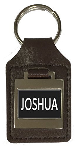 Porte-clés en cuir Joshua personnalisable prénom idée cadeau anniversaire homme femme