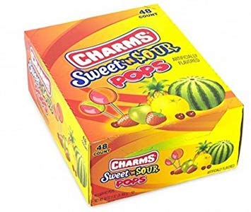 Charms Sweet N Sour Pops (48 Count)