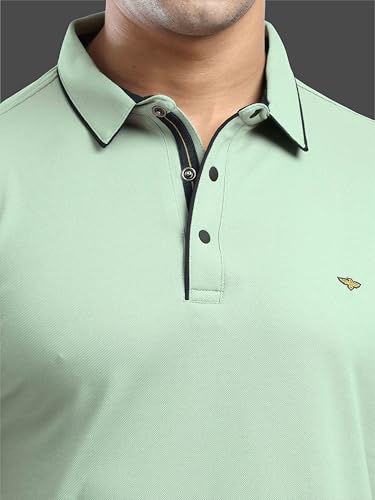 Image of STELLERS Men's Premium Softberry Pique Polo T-Shirt | Feather Touch Feel |Regular Fit| Odour Resistant| Anti-Static| Wrinkle Free | Quick Dry | Stretchable | Lightweight | Sweat-Proof
