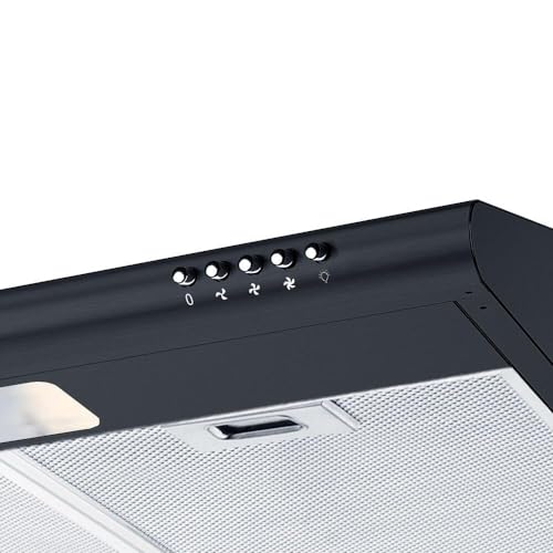 Depurador e Exaustor de Parede Eos 60cm Cheff Gourmet Slim Preto Eco60dp 220v