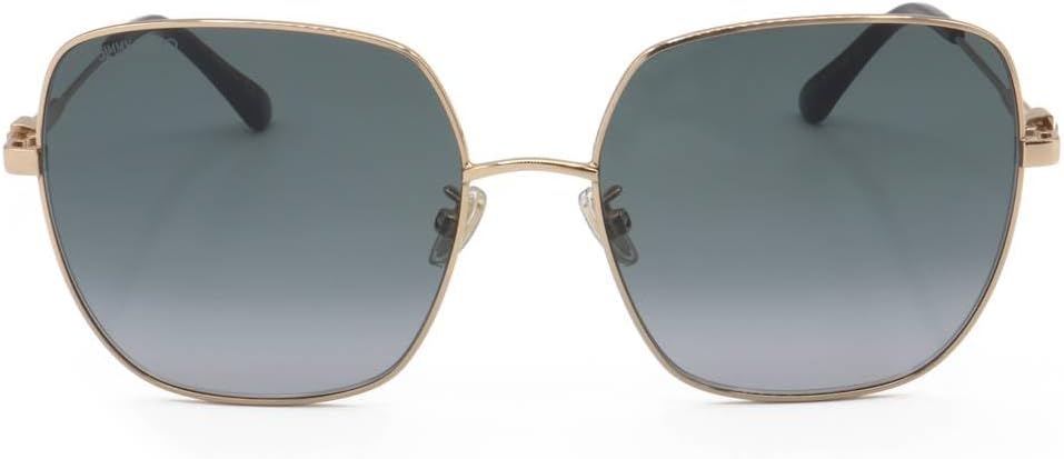 Jimmy Choo KORI/G/SK GOLD BLACK Size 60 Sunglasses Woman