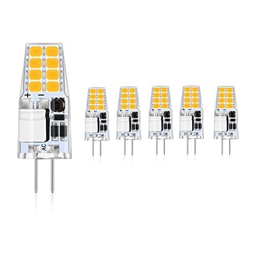 G4 LED Lampe, Naturweiß 4000K, 2W ersetzt 20W Halogenlampen, Glühlampe 180LM, Nicht Dimmbar, Kein Flickern 360° Lichtwinkel, LED Stiftsockellampe, kleine Birne, 5er Pack Cover