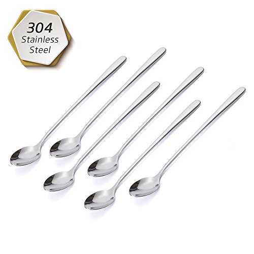 Hemoton - Set di 4 cucchiai decorativi in acciaio INOX, per piatti e salse, dessert, torte e caffè