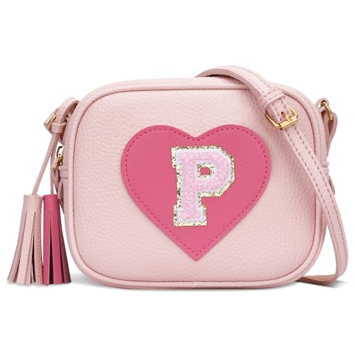 Image of KKXIU Birthday Gifts for Girls Initial Toddler Purse Cute Kids Crossbody Bag