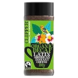 Clipper Coffee, Latin American Arabica, Organic Decaf Instant Coffee, Medium Roasted, Freeze Dried, Ethically Sourced, 1 Pack, 3.53oz