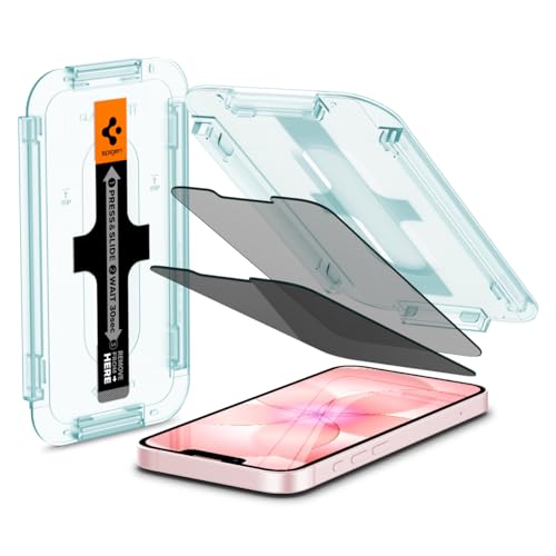 Spigen Privacy-Displayschutz für iPhone 17/16/14/13 Pro, 9H gehärtetes Glas, 2er-Set