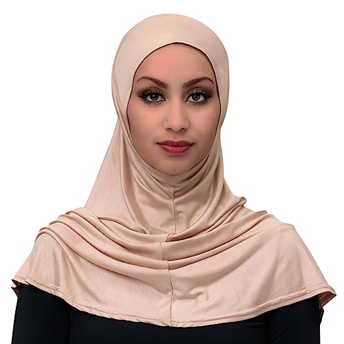 The Hijabstore.com Instant Hijab 1-Piece Pull-On Easy Wear Head Scarf For Women Jersey Cotton Head Wraps For Women Hijabs