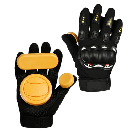 Fahoujs Downhill - Guantes deslizantes para monopatín con asas deslizantes