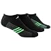adidas Men's Climacool Superlite No-Show Socks (Pack of 3), Black/Graphite/Flash Green, One Size
