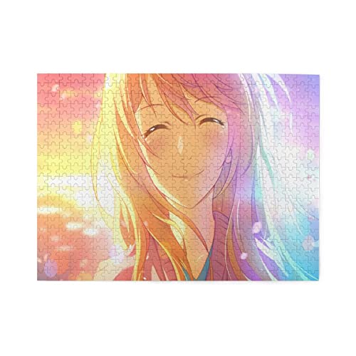 アニメ 四月は君の嘘 (8) パ ズル500ピース (38ｘ52cm) 大人と子供への最高のギフト、ユニークな形のジグソーパズル、 知育玩具 高齢者 ボケ防止 脳トレーニング パズル ゲーム 脳トレ 立