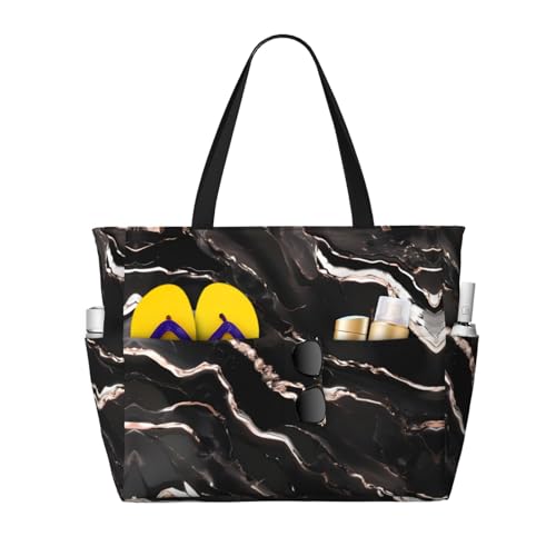 Sac à bandoulière imperméable résistant aux éclaboussures avec motif marbre élégant