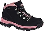 Northwest Territory Ladies Trek Lace Up Leather Upper Water Proof Walking/Hiking/Outdoor Trekking Boot (Black Pink, 8 UK, numeric_8)