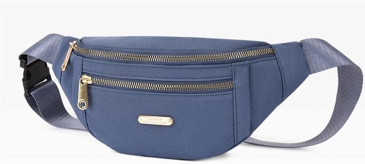 レディース ファニーパック 調節可能なストラップ付き クロスボディ ウエストバッグ ランナーベルト バムバッグ (ブラック)