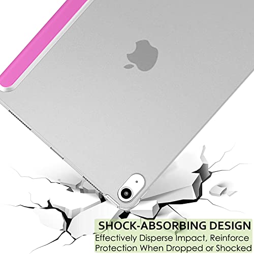 Image of DuraSafe Cases for iPad 8.3 Inch Mini 6th [ Mini 2021 6 Gen ] A2567 A2568 A2569 MK7M3HN /A MLWL3HN /A MK7R3HN /A MK7P3HN /A MLWR3HN /A MK7X3HN /A MK7V3HN /A MK893HN /A MK8E3HN /A Slim Smart PC Cover - Pink