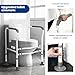 Adjustable Toilet Safety Rails for Seniors, HSSZXFR No-Punch Toilet Frame with Non-Slip Handles and Multi-Angle Adjustable Clamps, Toilet Stand Up Assist Support Frame for Elderly and Disabled