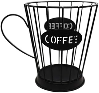 KiaoTime Coffee Pods Holder Storage Basket Espresso Coffee Pods Keeper Kitchen Counter Storage Holders for Capsules