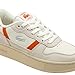 Lacoste Women's T-Clip Plat Sneaker, Off White/Light Tan, 6