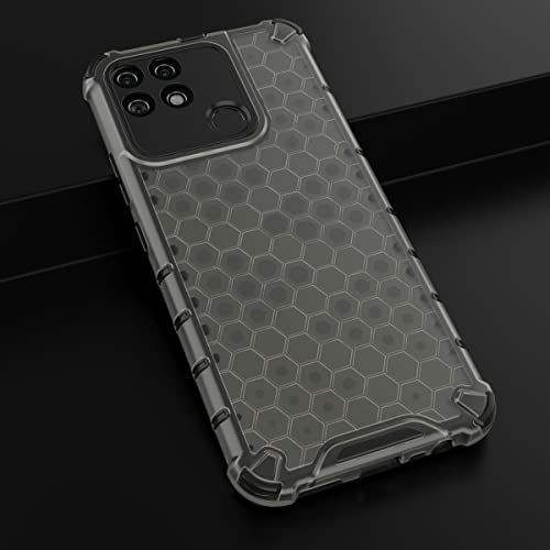 Image of Glasgow Back Case Cover Compatible with Realme Narzo 50A (Stylish Design) - Black