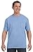 Hanes Mens Tagless 100% Cotton T-Shirt with Pocket, 2XL, Light Blue