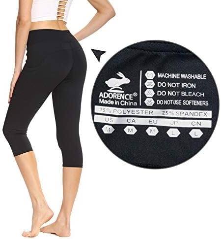Miniatura 4 de adorence Leggings para mujer con bolsillos (suaves, de cintura alta y opaca), pantalones de yoga, leggings de entrenamiento para mujer