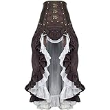 ✿Es ist eine beste Wahl für Unterbrust-Korset; Sie werden charmant auf den Steampunk-Motto-Partys sein, Party und Karneval perfekt für Theaterauftritt.